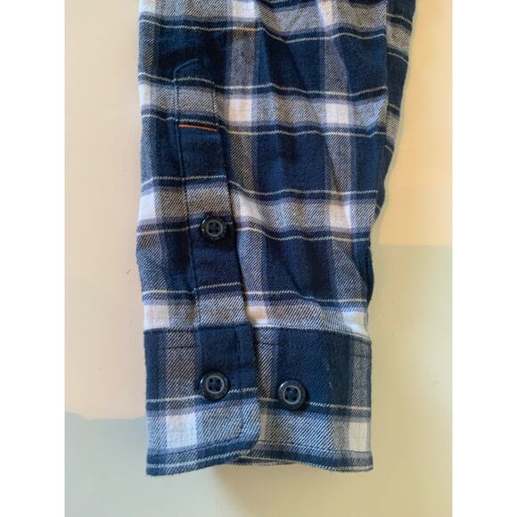 Orvis women’s plaid button up shirt blue medium - Picture 4 of 8